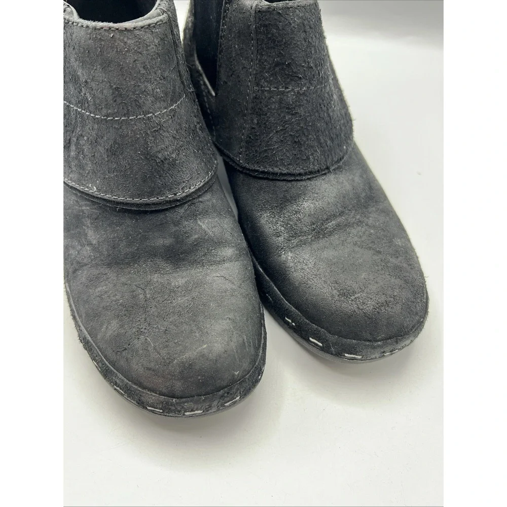 Merrell‎ Wedge Booties Womens 7.5 Luxe Button Ankle Comfort Suede Leather Boots